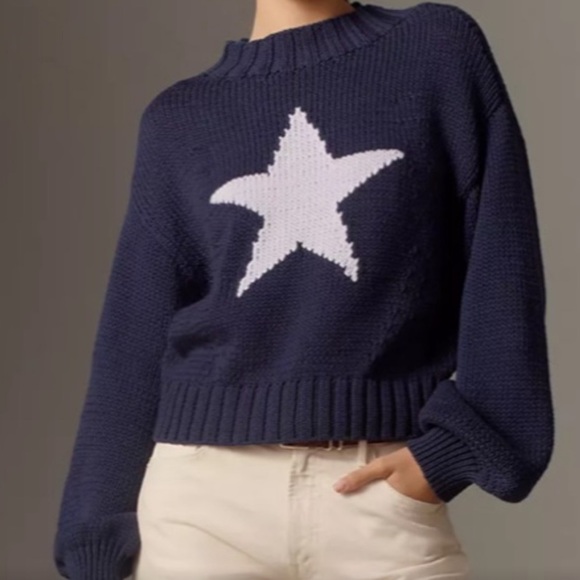 Anthropologie Maeve Star Sweater - Picture 2 of 4